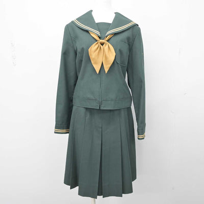 【中古】福島県 須賀川桐陽高等学校 女子制服 4点 (ブレザー・セーラー服・スカート) sf052972