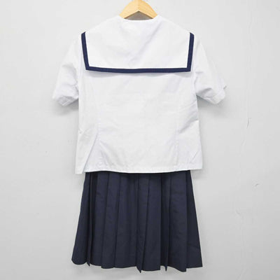 【中古】福島県 西袋中学校 女子制服 3点 (セーラー服・スカート) sf052976
