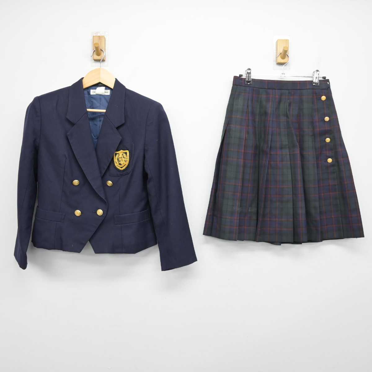 【中古】東京都 明泉学園 鶴川高等学校 女子制服 2点 (ブレザー・スカート) sf052979