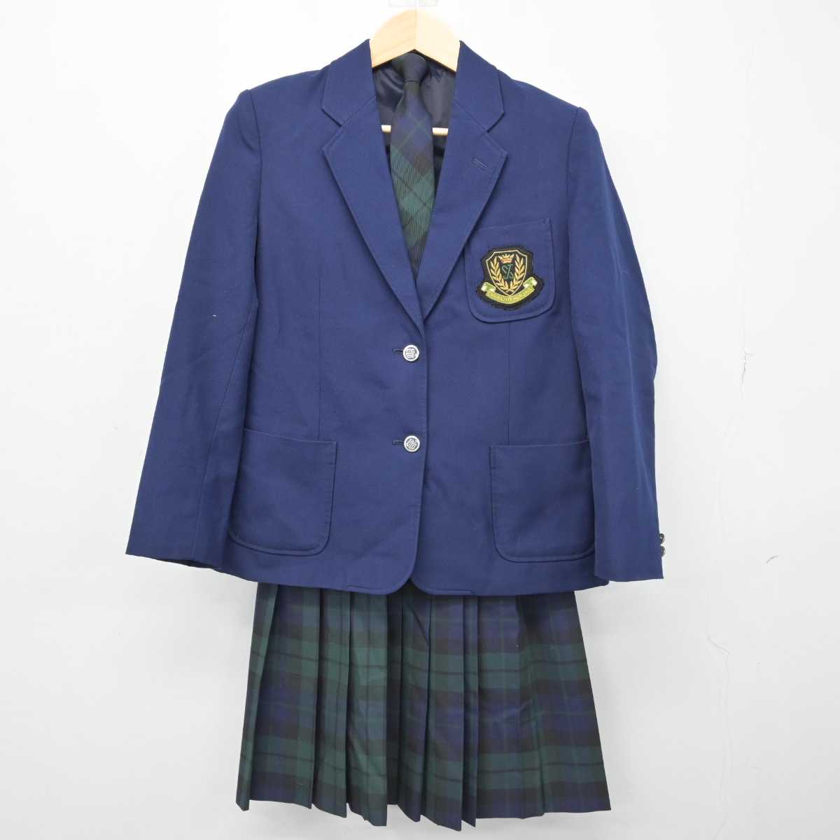 【中古】栃木県 小山城南中学校 女子制服 3点 (ブレザー・スカート) sf052982