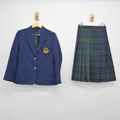 【中古】栃木県 小山城南中学校 女子制服 3点 (ブレザー・スカート) sf052982