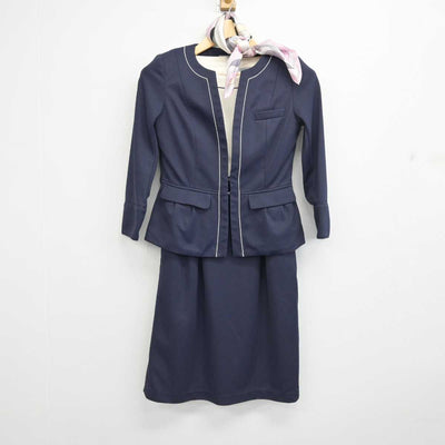 【中古】 大手商社 受付 女子制服 3点 (ジャケット・ワンピース) sf052989