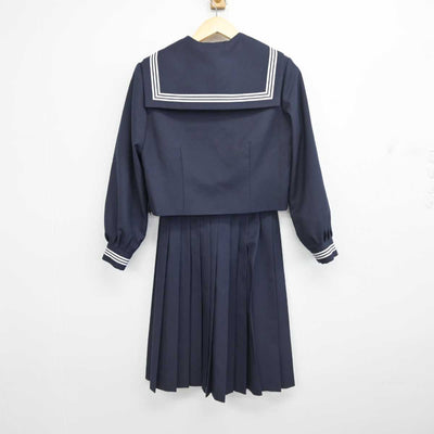 【中古】千葉県 芝山中学校 女子制服 3点 (セーラー服・スカート) sf052993