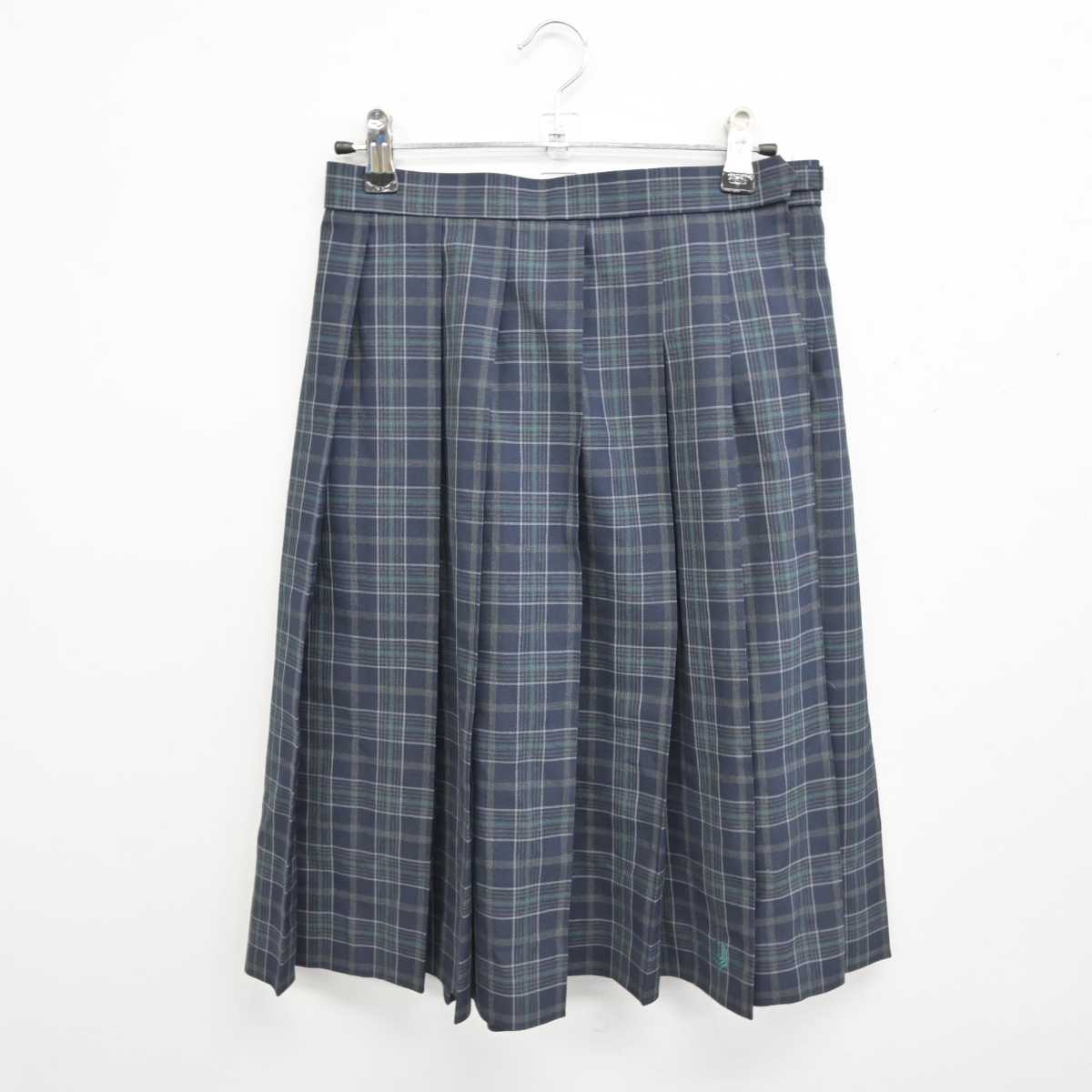 【中古】大阪府 大阪学芸高等学校 女子制服 2点 (ニットベスト・スカート) sf053002