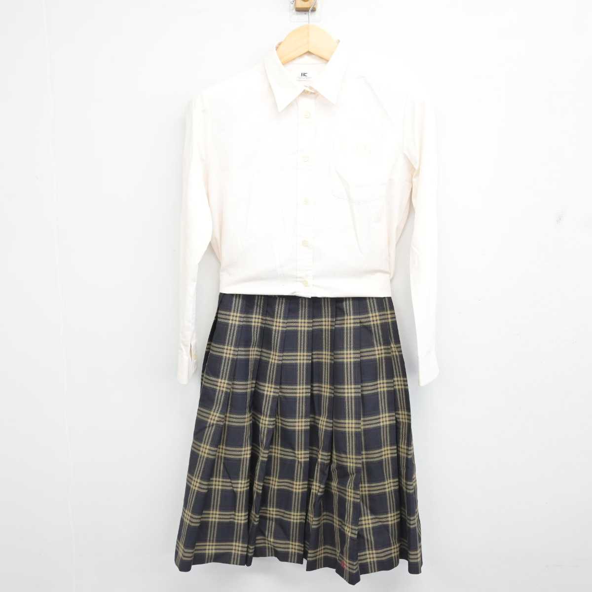 【中古】滋賀県 滋賀学園中学・高等学校 女子制服 4点 (ブレザー・シャツ・スカート) sf053005