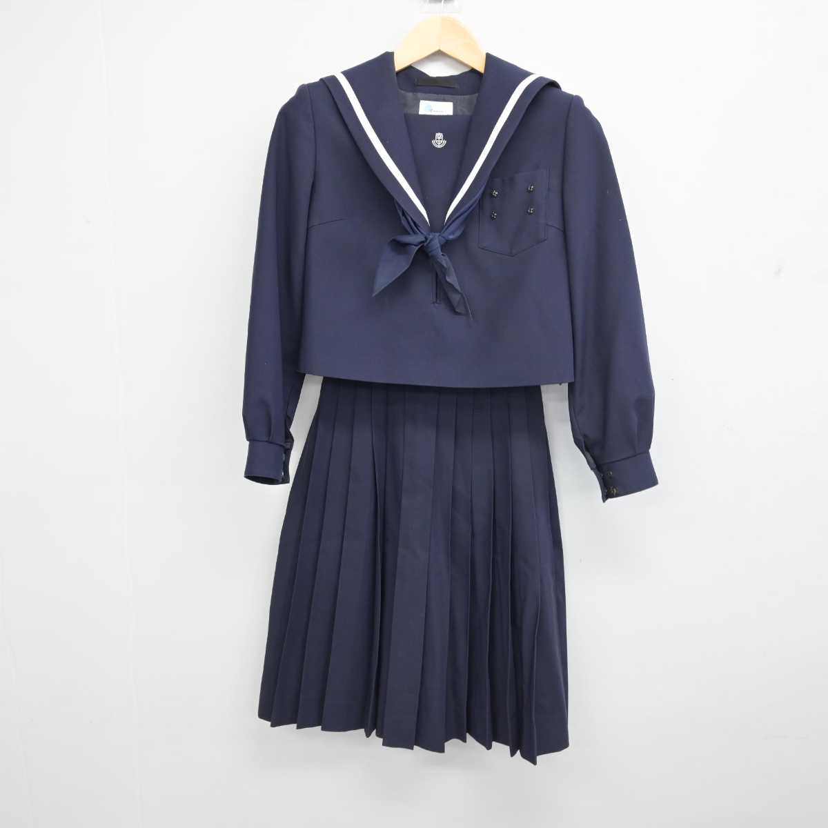 【中古】愛知県 高浜市立南中学校 女子制服 3点 (セーラー服・スカート) sf053012