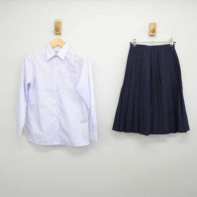 【中古】千葉県 松尾中学校 女子制服 2点 (シャツ・スカート) sf053019