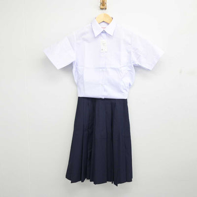 【中古】千葉県 松尾中学校 女子制服 3点 (シャツ・スカート) sf053020