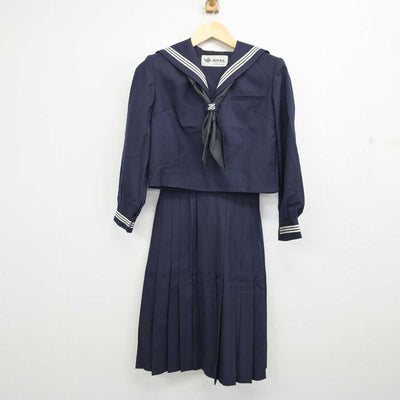 【中古】千葉県 松尾中学校 女子制服 3点 (セーラー服・スカート) sf053022