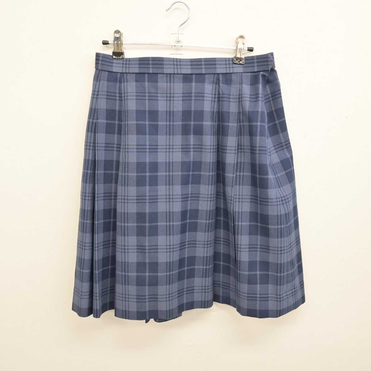 【中古】滋賀県 湖南農業高等学校 女子制服 4点 (ブレザー・シャツ・ニット・スカート) sf053025