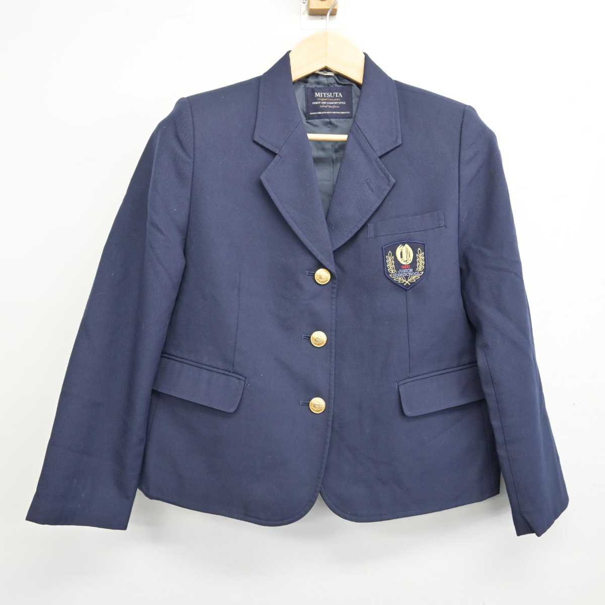 【中古】熊本県 大津中学校 女子制服 2点 (ブレザー・スカート) sf053045