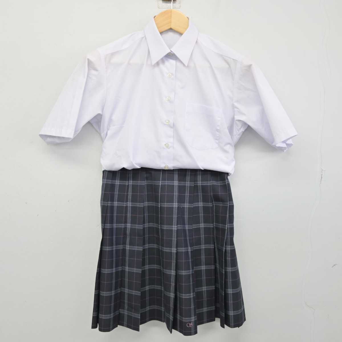 【中古】東京都 墨田川高等学校 女子制服 2点 (シャツ・スカート) sf053049