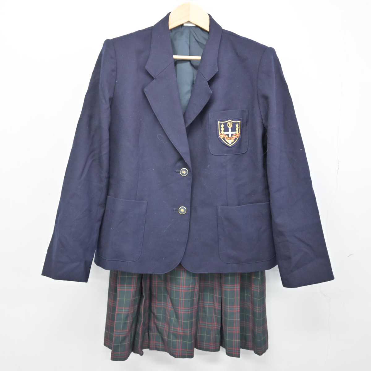 【中古】東京都 玉川聖学院中等部・高等部 女子制服 2点 (ブレザー・スカート) sf053054