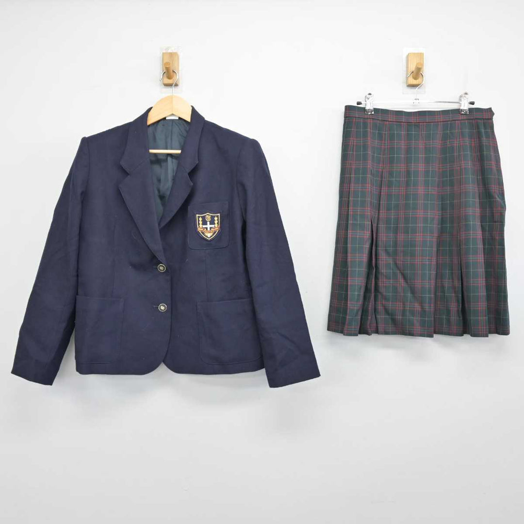 【中古】東京都 玉川聖学院中等部・高等部 女子制服 2点 (ブレザー・スカート) sf053054