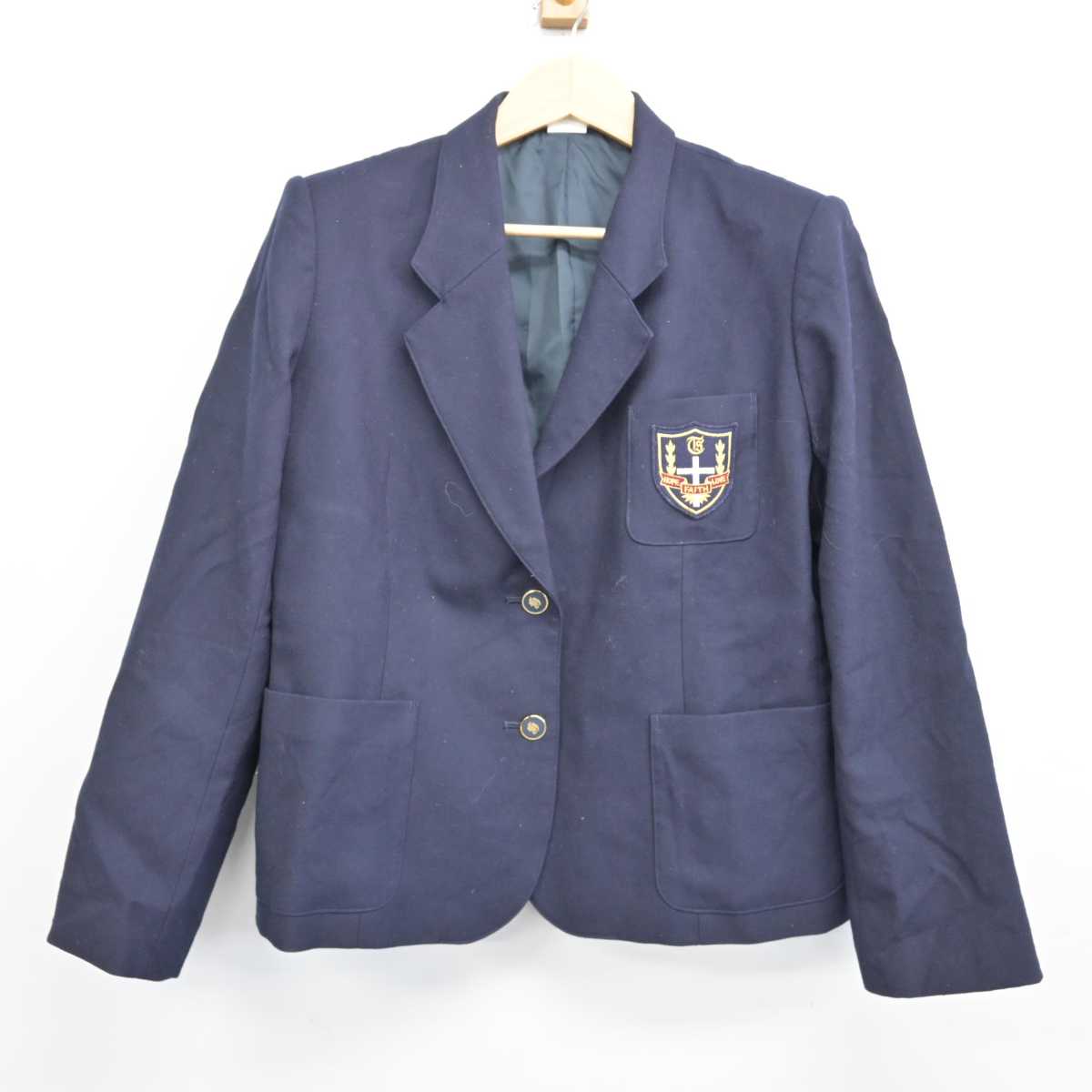 【中古】東京都 玉川聖学院中等部・高等部 女子制服 2点 (ブレザー・スカート) sf053054