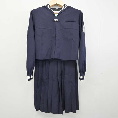 【中古】神奈川県 森村学園中等部・高等部 女子制服 2点 (セーラー服・スカート) sf053057