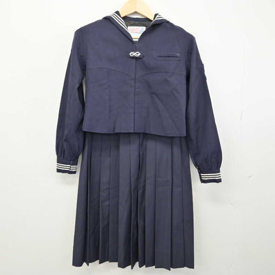 【中古】神奈川県 森村学園中等部・高等部 女子制服 3点 (セーラー服・スカート) sf053058