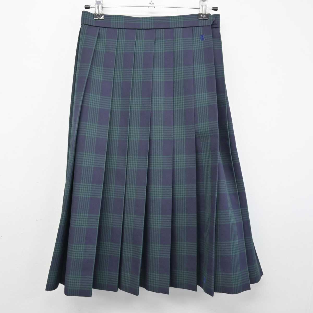 【中古】福岡県 筑水高等学校 女子制服 4点 (ブレザー・ニット・スカート) sf053066