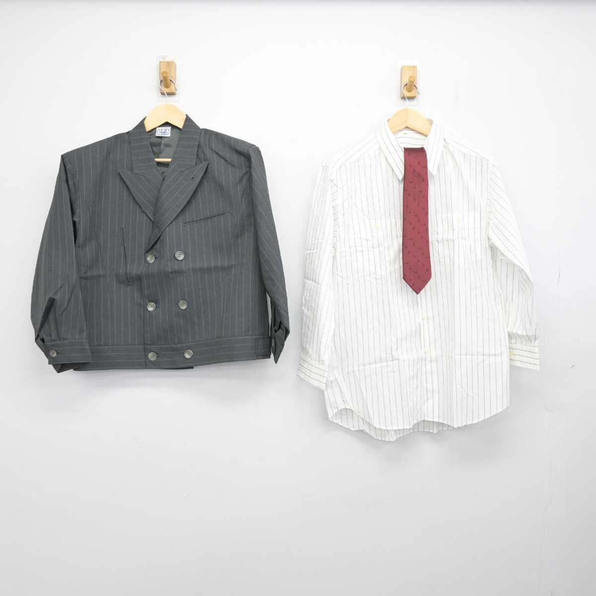 【中古】 日本道路公団 男子制服 5点 (ブレザー・シャツ・ズボン) sf053086