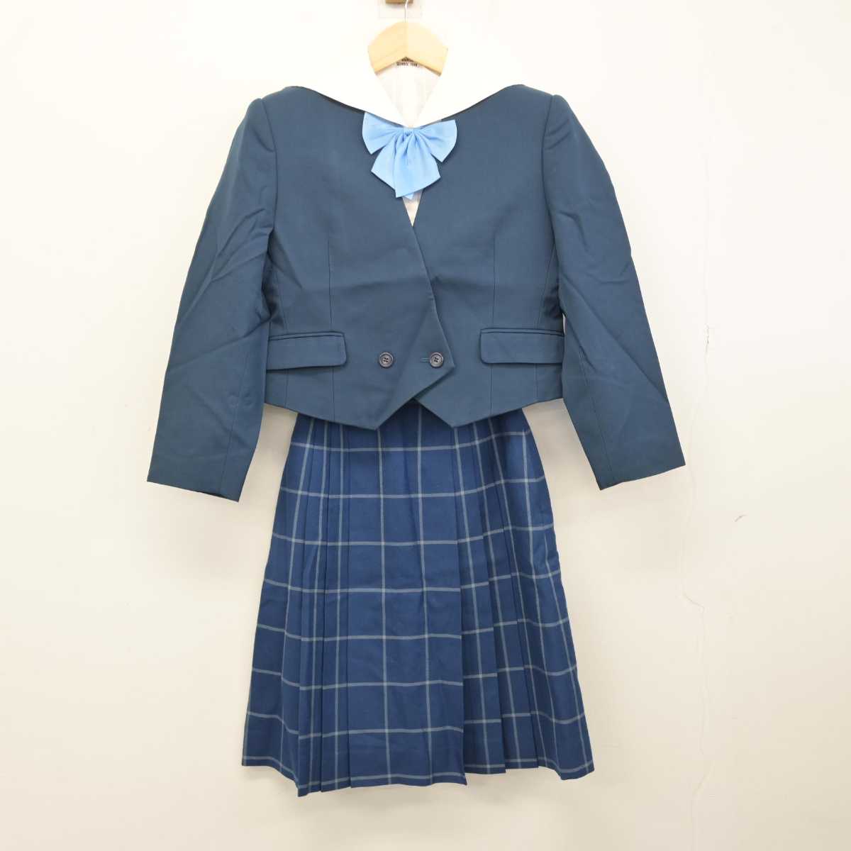 【中古】富山県 富山南高等学校 女子制服 3点 (ブレザー・シャツ・スカート) sf053099