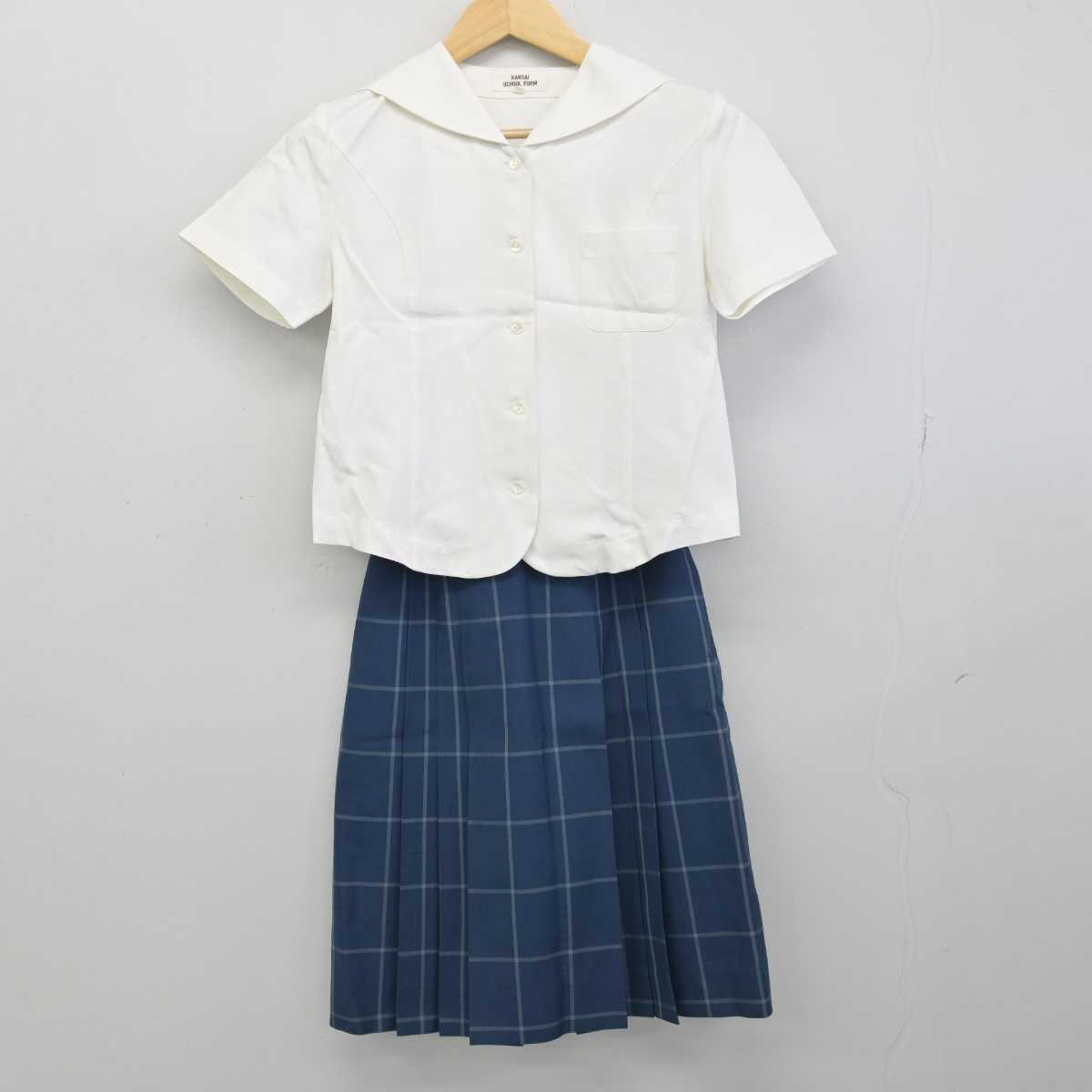 【中古】富山県 富山南高等学校 女子制服 2点 (セーラー服・スカート) sf053100