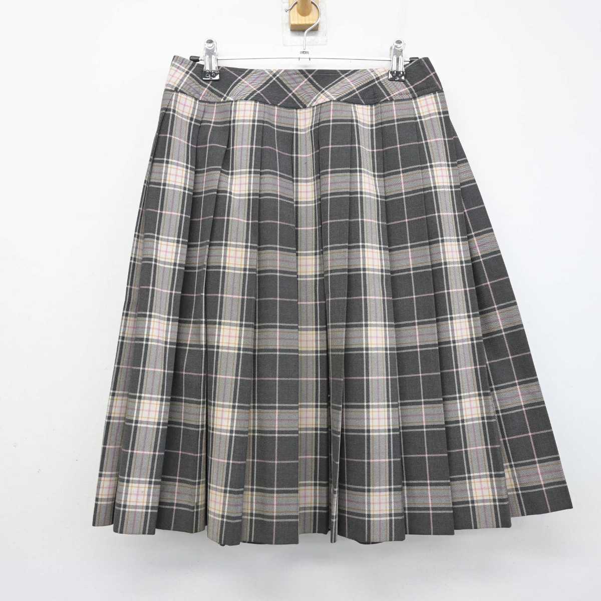 【中古】奈良県 奈良文化高等学校 女子制服 3点 (ブレザー・シャツ・スカート) sf053101