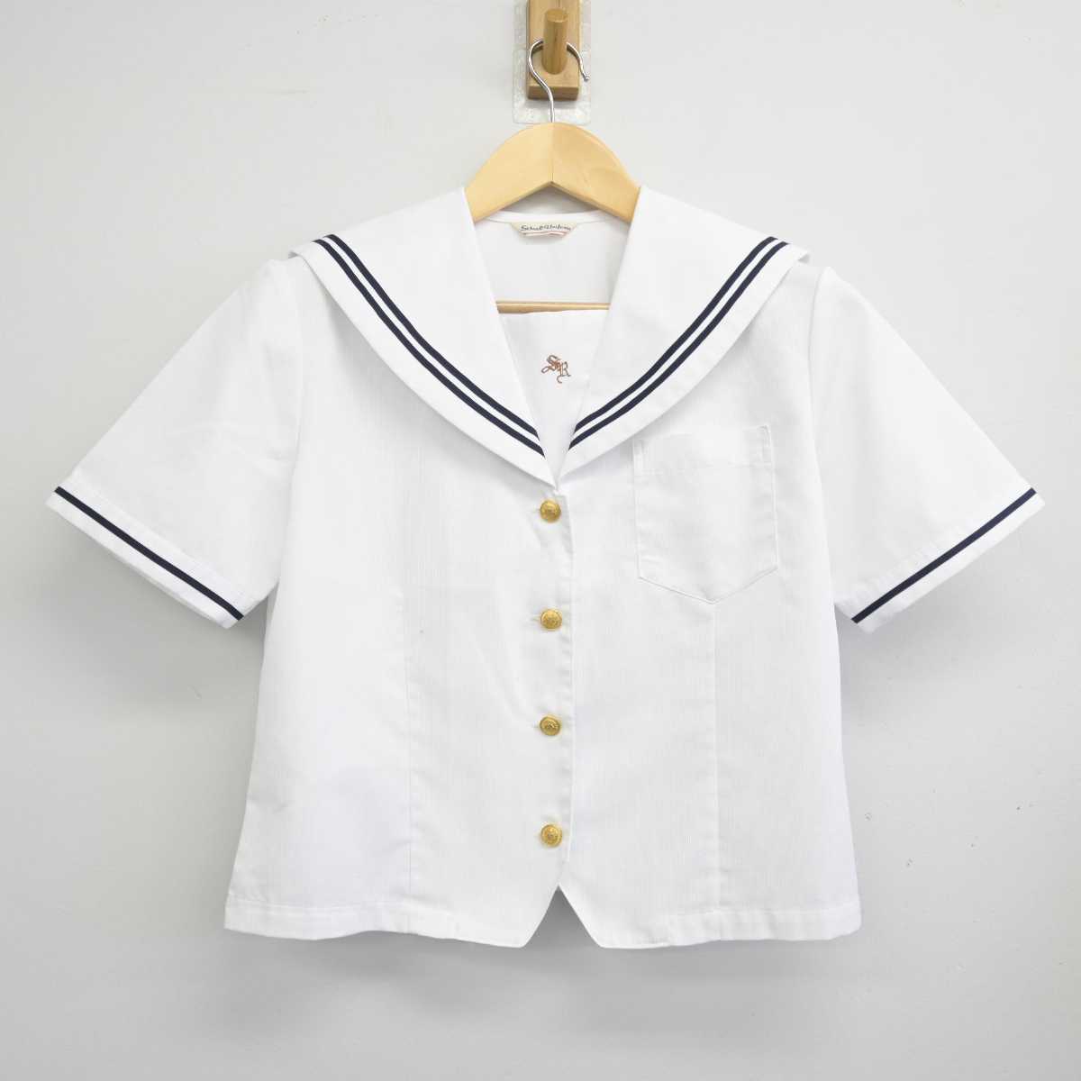 【中古】愛知県 南山学園　聖霊高等学校 女子制服 2点 (セーラー服・スカート) sf053115