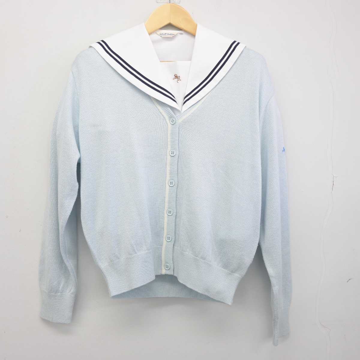 【中古】愛知県 南山学園　聖霊高等学校 女子制服 2点 (ニット・セーラー服) sf053116