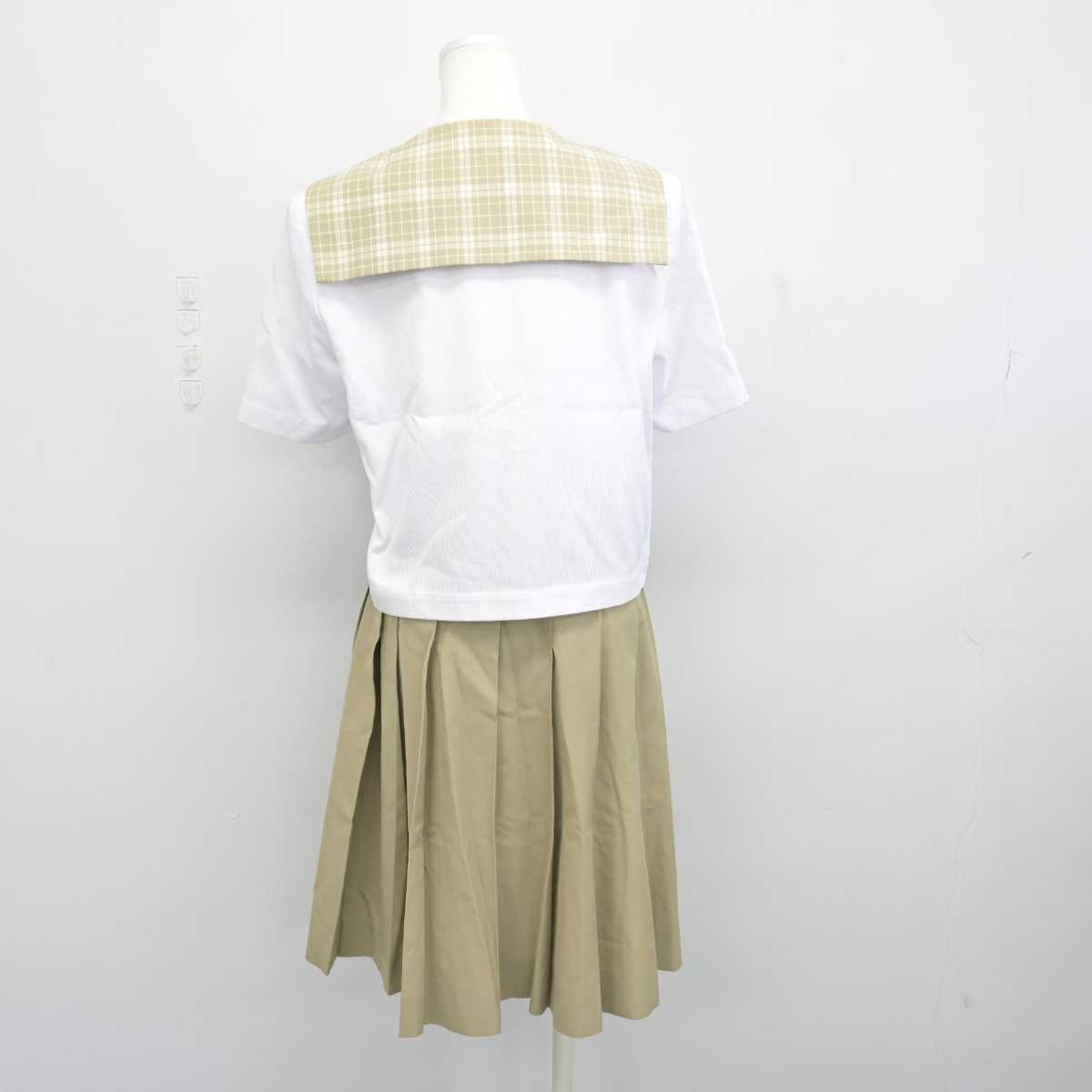 【中古】埼玉県 越谷南高等学校 女子制服 3点 (セーラー服・スカート) sf053117