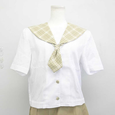 【中古】埼玉県 越谷南高等学校 女子制服 3点 (セーラー服・スカート) sf053117