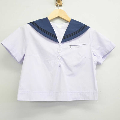 【中古】静岡県 日本体育大学浜松日体中学校 女子制服 3点 (セーラー服・スカート) sf053120