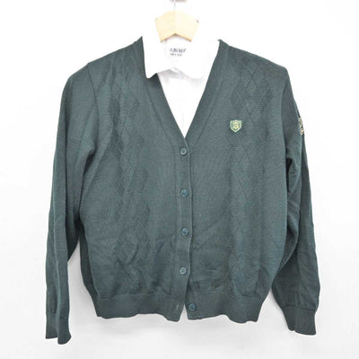 【中古】大阪府 大阪桐蔭中学校・高等学校 女子制服 2点 (ニット・シャツ) sf053141