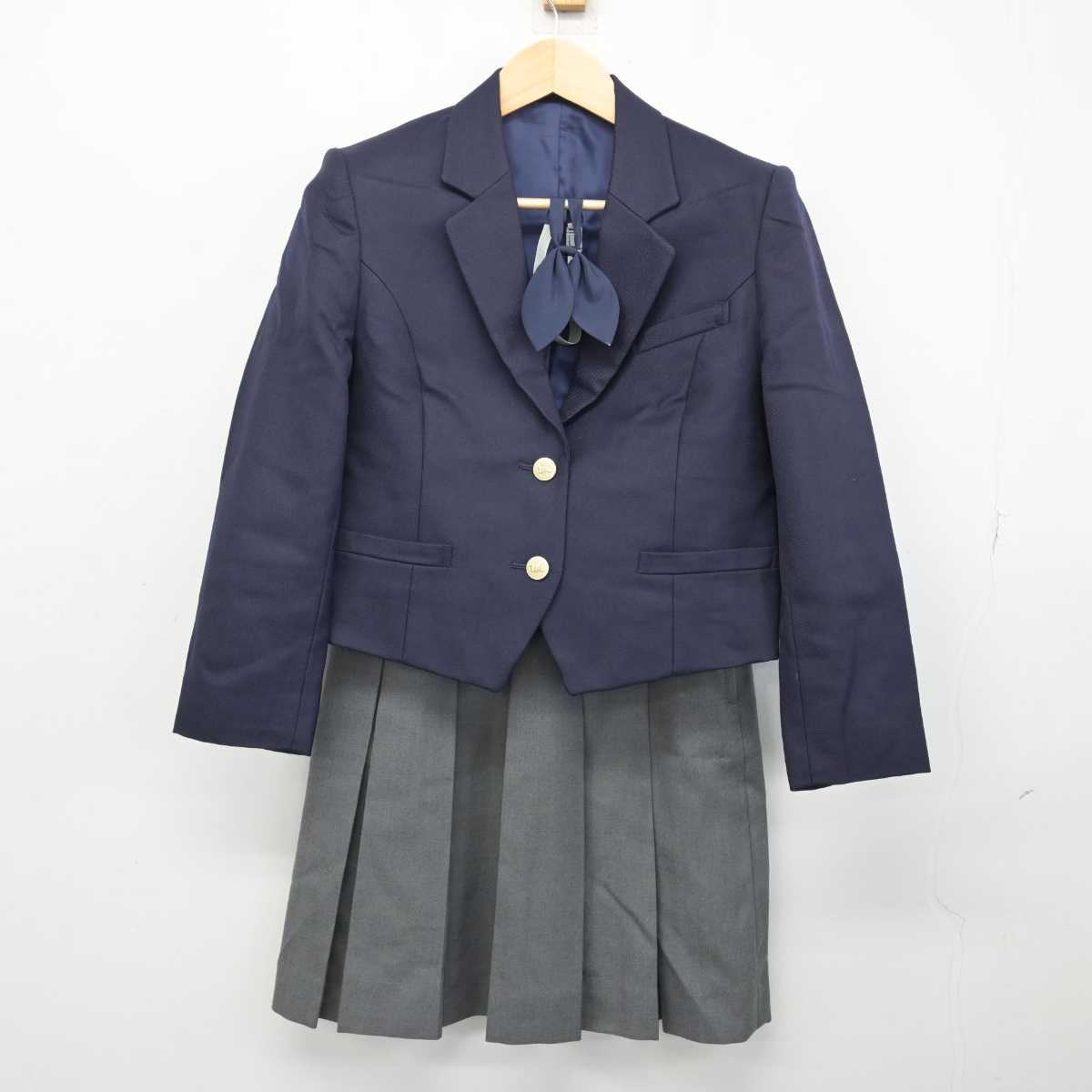 【中古】埼玉県 浦和北高等学校 女子制服 4点 (ブレザー・ベスト・スカート) sf053152