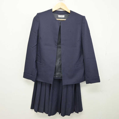 【中古】埼玉県 木崎中学校 女子制服 3点 (ブレザー・ベスト・スカート) sf053156