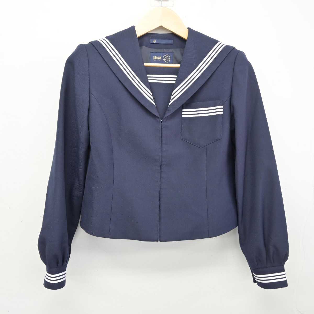 【中古】静岡県 周南中学校 女子制服 2点 (セーラー服・スカート) sf053158