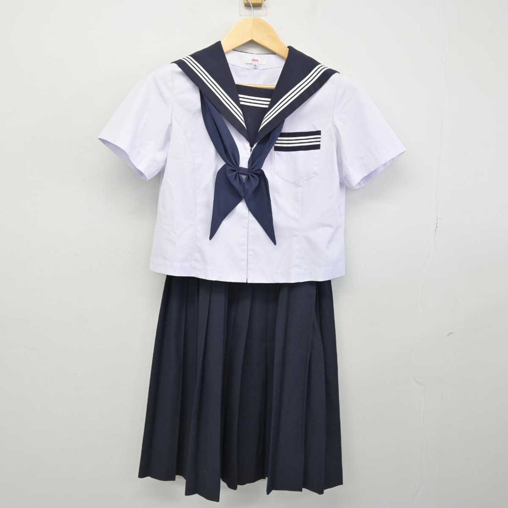 【中古】静岡県 周南中学校 女子制服 3点 (セーラー服・スカート) sf053159 | 中古制服通販パレイド