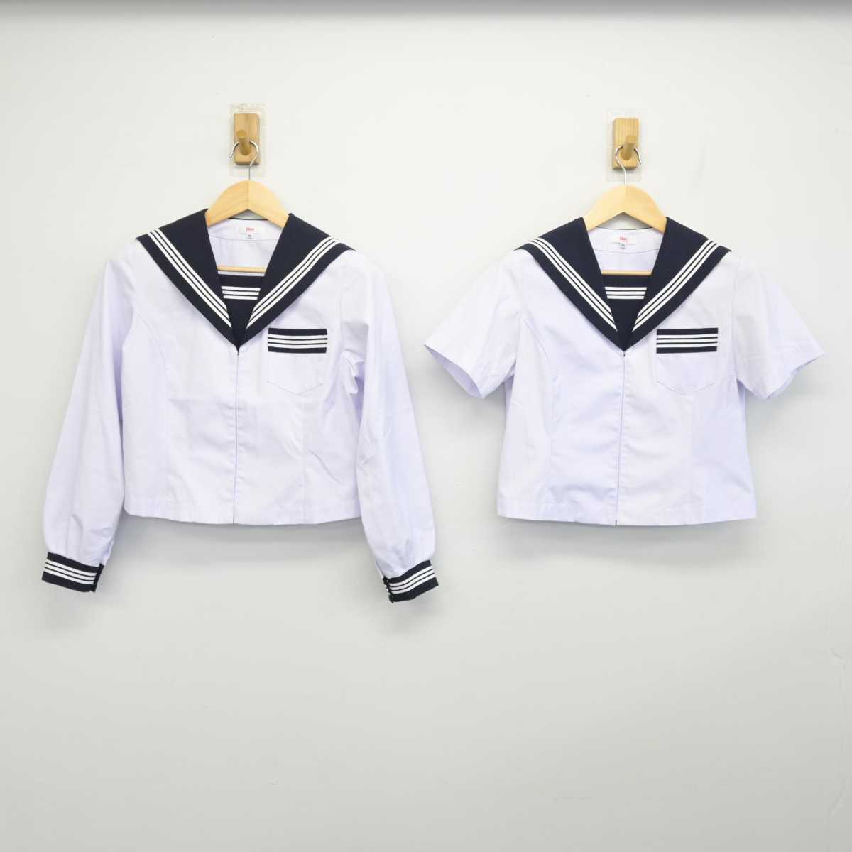 【中古】静岡県 周南中学校 女子制服 2点 (セーラー服・セーラー服) sf053160