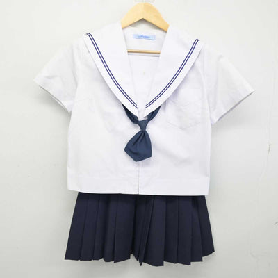 【中古】大阪府 旭中学校 女子制服 3点 (セーラー服・スカート) sf053165