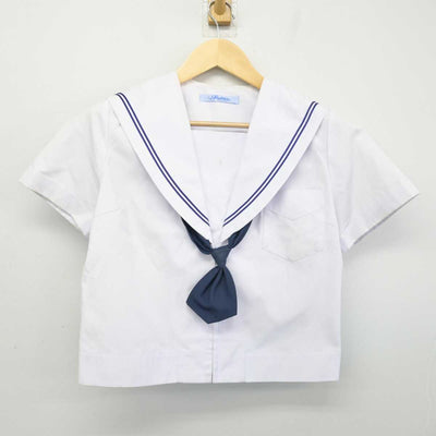 【中古】大阪府 旭中学校 女子制服 3点 (セーラー服・スカート) sf053165