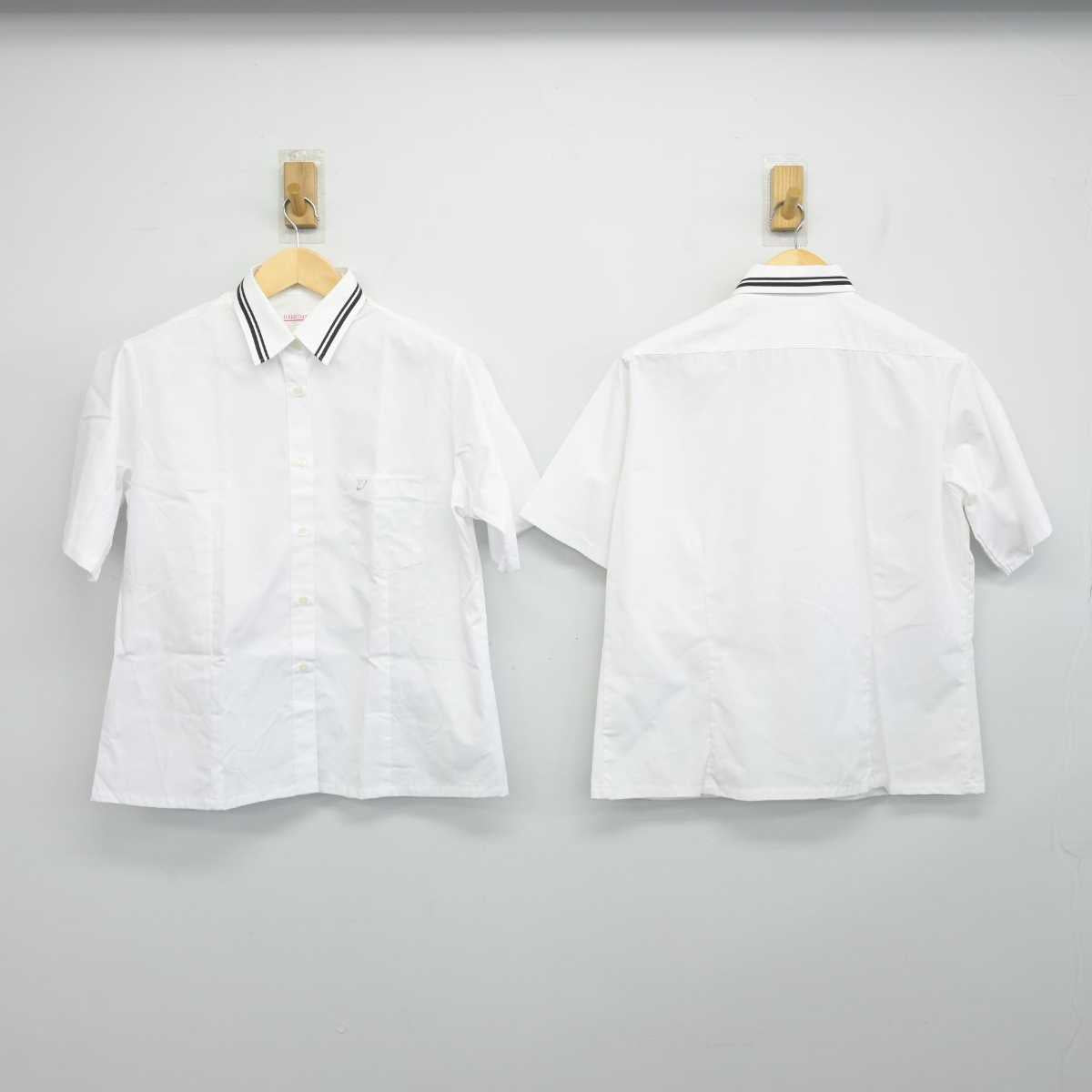 【中古】広島県 銀河学院中学校・高等学校 女子制服 3点 (シャツ・スカート) sf053167