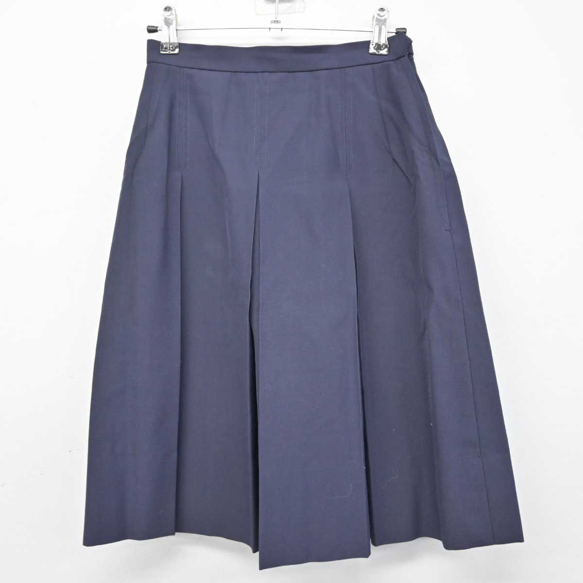 【中古】東京都 東大和市立第四中学校 女子制服 2点 (ベスト・スカート) sf053178