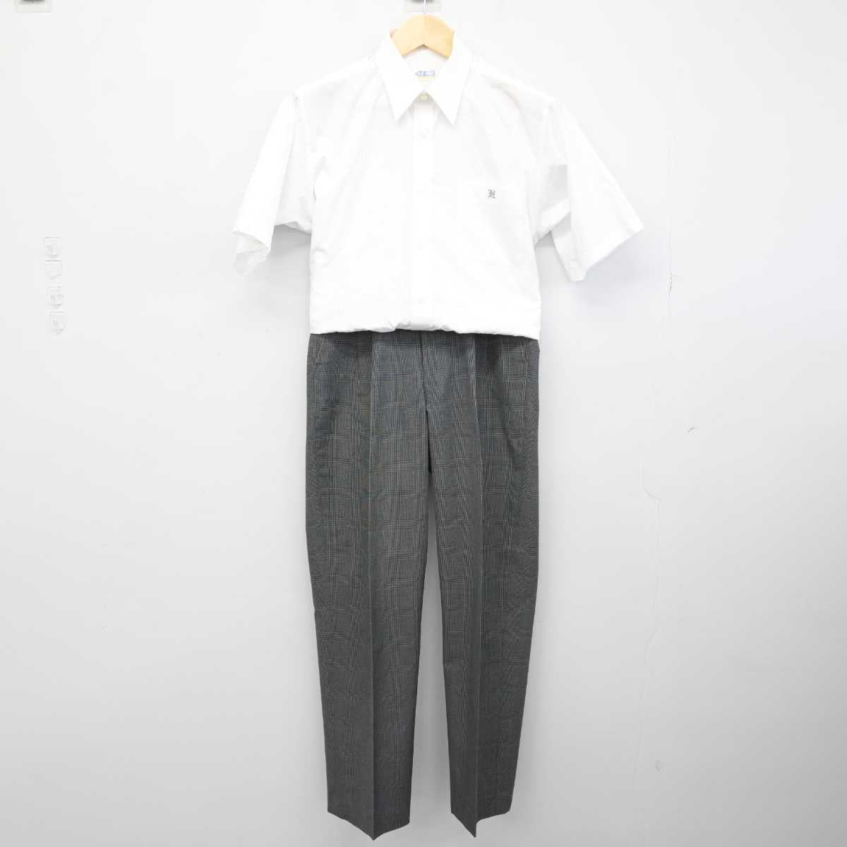 【中古】埼玉県 本庄東高等学校 男子制服 3点 (シャツ・ズボン) sf053185