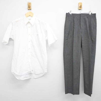 【中古】埼玉県 本庄東高等学校 男子制服 3点 (シャツ・ズボン) sf053185