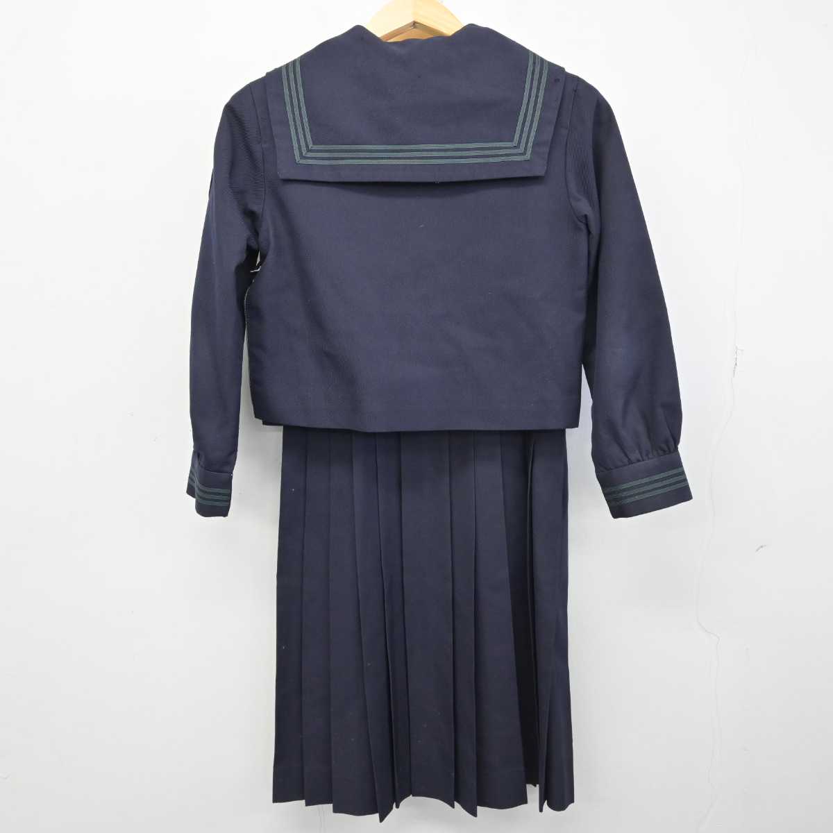 【中古】神奈川県 京浜女子大学横浜高等学校 女子制服 4点 (セーラー服・ジャンパースカート) sf053195