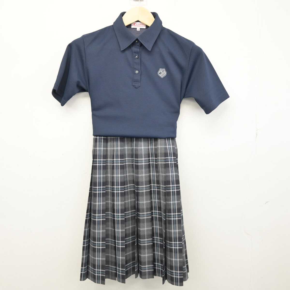 【中古】東京都 国本女子高等学校 女子制服 3点 (シャツ・シャツ・スカート) sf053201