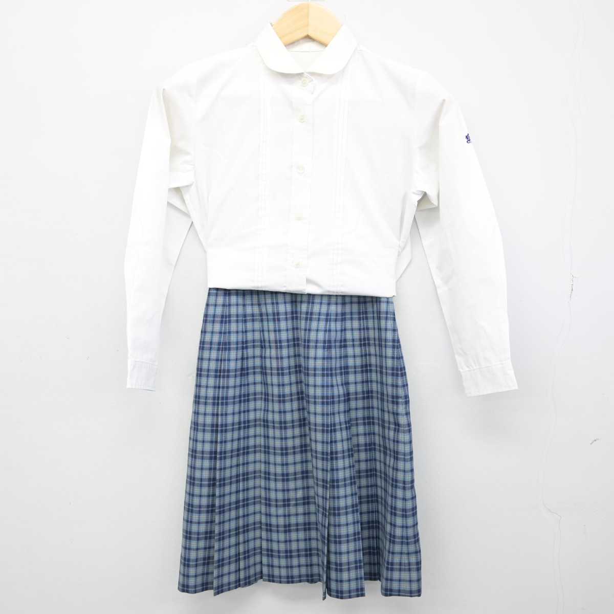 【中古】東京都 玉川聖学院高等部 女子制服 2点 (シャツ・スカート) sf053208