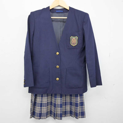 【中古】埼玉県 山村学園高等学校 女子制服 3点 (ブレザー・ベスト・スカート) sf053211