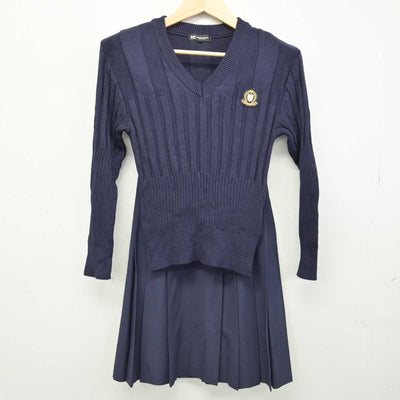 【中古】埼玉県 山村学園高等学校 女子制服 3点 (ニット・ニット・スカート) sf053213