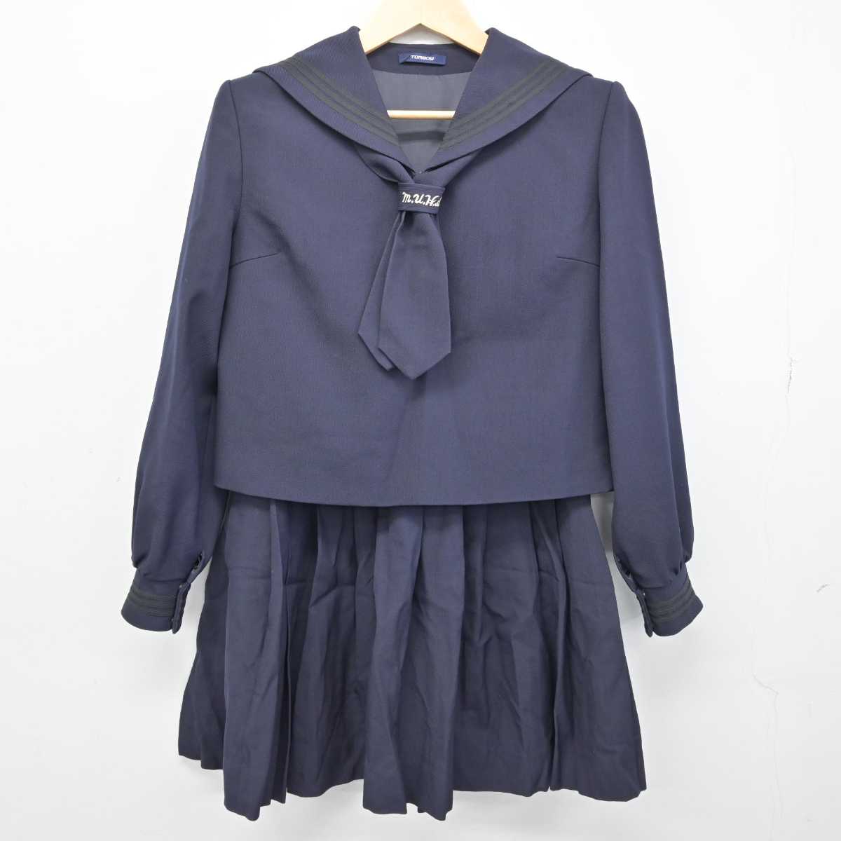 【中古】埼玉県 市立浦和高等学校 女子制服 3点 (セーラー服・セーラー服・スカート) sf053215