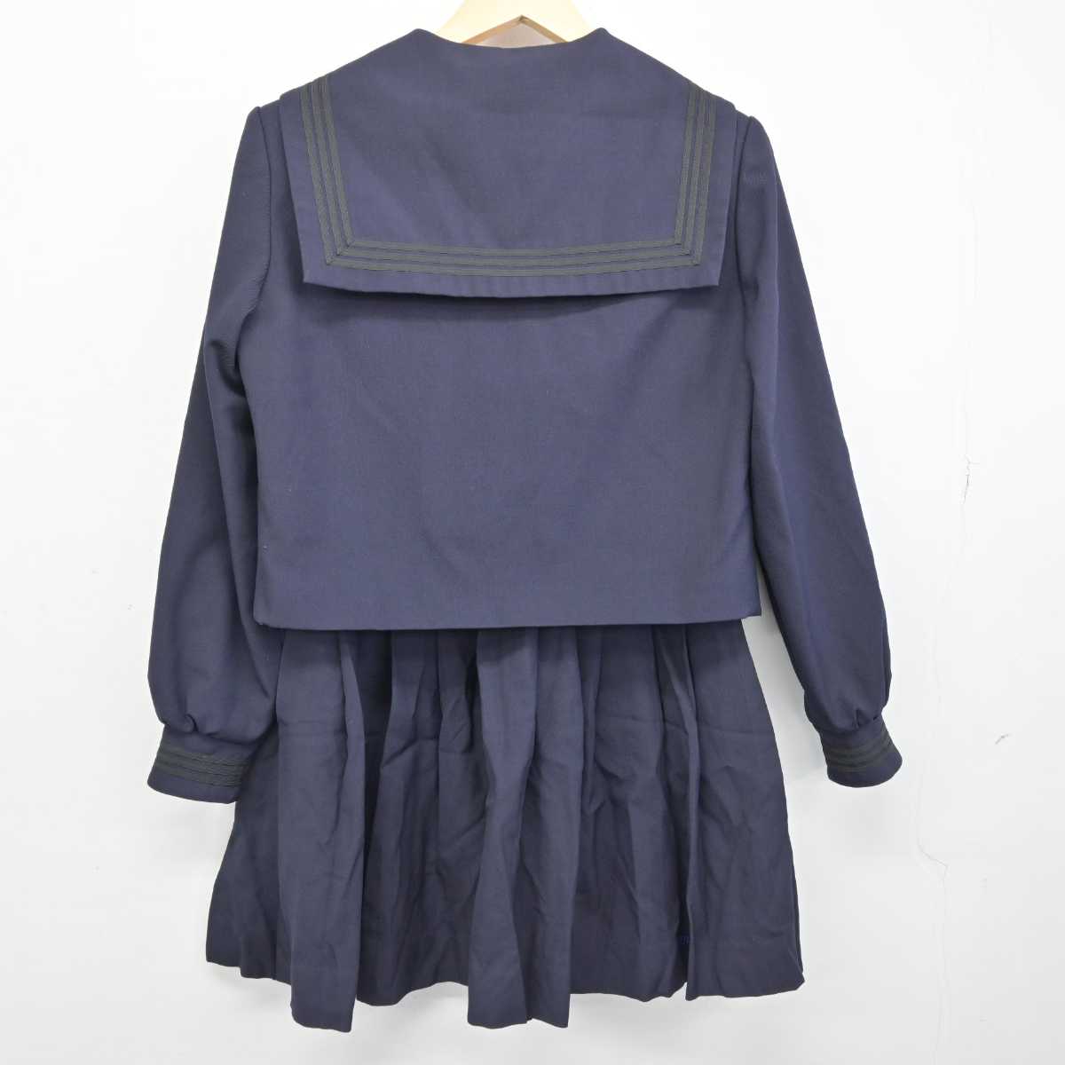 【中古】埼玉県 市立浦和高等学校 女子制服 3点 (セーラー服・セーラー服・スカート) sf053215